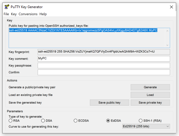 OpenSSH key